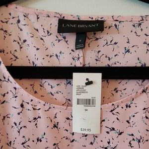 Lane Bryant Tops - Lane Bryant NWT Pink Patterned Top Size 14 Lane Bryant Tops - Lane Bryant NWT Pink Patterned Top Size 14